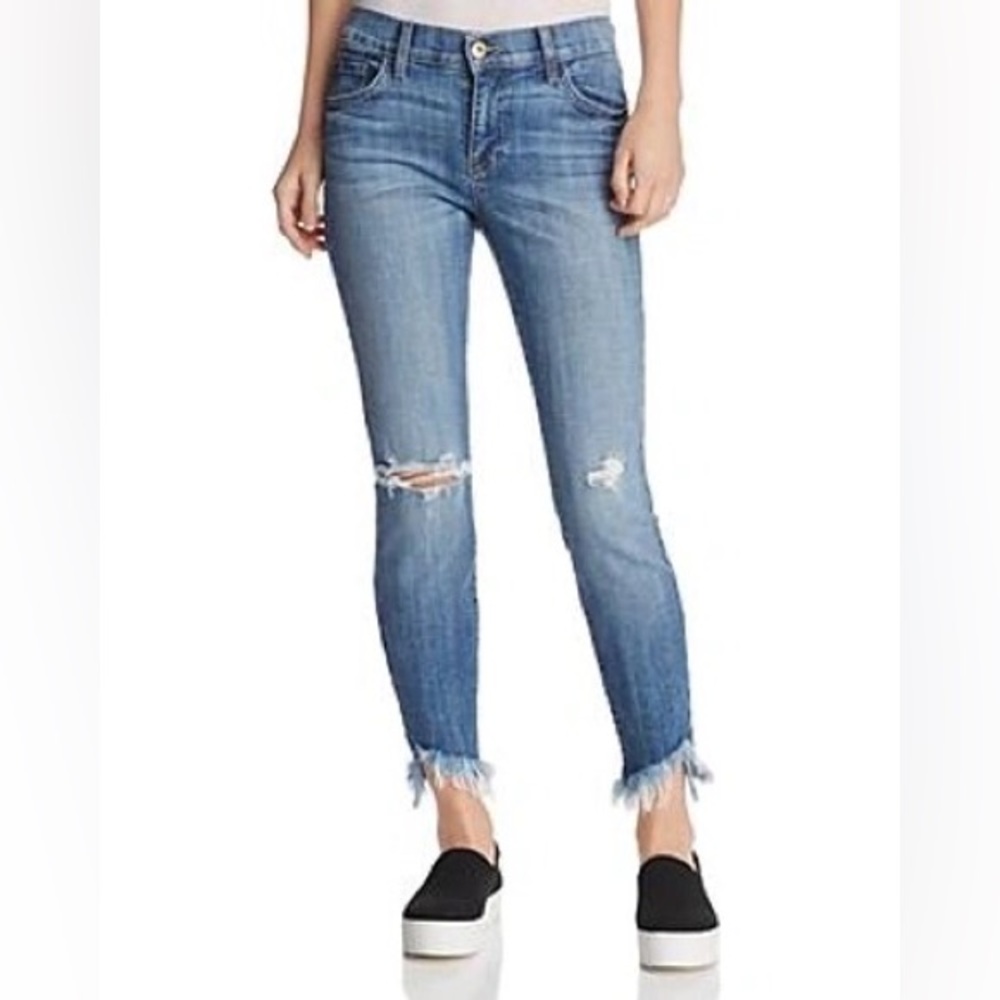 Pistola Audrey Distressed Cropped Jeans Size 27